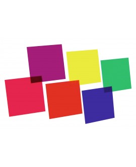 Eurolite Color Foil Set 24x24cm, six colors Gels & Gel Frames