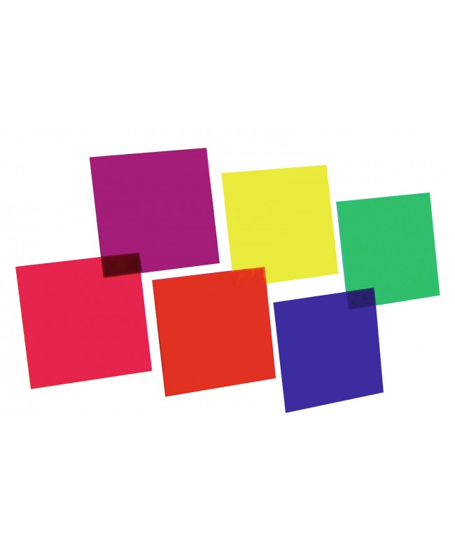 Eurolite Color Foil Set 24x24cm, six colors Gels & Gel Frames