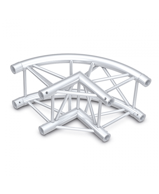 MILOS Pro-30 Square F-Truss - Circle Corner F (Prolyte Ø 27,8 mm compatible), Silver