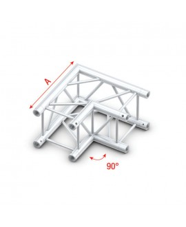 MILOS Pro-30 Square F Truss - Corner F (Prolyte Ø 27,8 mm compatible), Silver