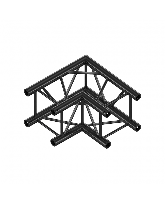 MILOS Pro-30 Square F Truss - Corner QCVF21 - 90° corner - heavy duty - black - F