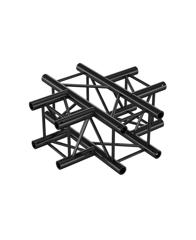 MILOS Pro-30 Square F Truss - Cross 4-way QCV41 - 90° corner - heavy duty - black - F