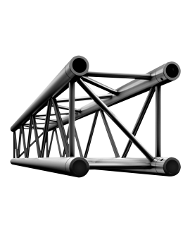 MILOS Pro-30 Quadratische G-Traverse - gerade QTU500 - 500 mm - schwarz - G
