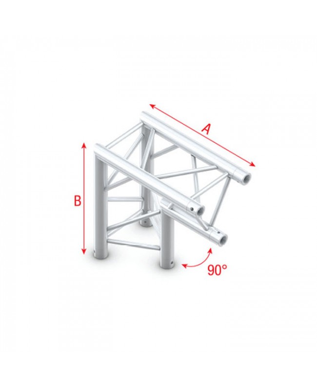 MILOS Pro-30 Triangle F Truss - Corner apex down F (Prolyte Ø 27,8 mm compatible)