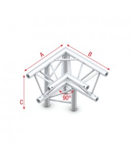 MILOS Pro-30 Triangle F Truss - Ecke unten links - Scheitelpunkt unten F (Prolyte Ø 27,8 mm kompatibel)