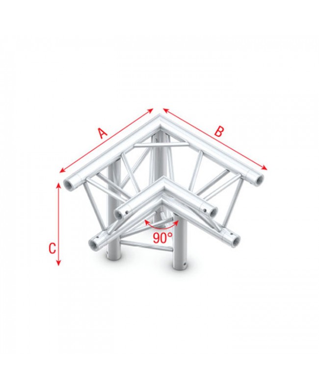 MILOS Pro-30 Triangle F Truss - Corner down left - apex down ALF34 - angolo da 90° - F