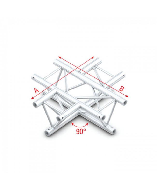 MILOS Pro-30 Triangle F Truss - Quer horizontal - 4-fach - 71 cm F (Prolyte Ø 27,8 mm kompatibel)