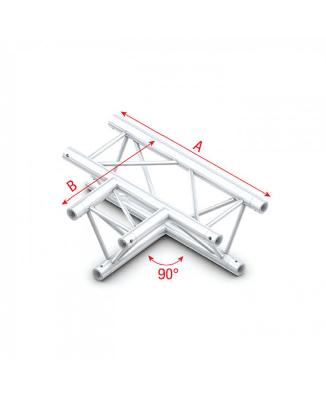 MILOS Pro-30 Triangle F Truss - T-Cross horiz. - 3-way - apex down - 71 cm F (Prolyte Ø 27,8 mm compatible)