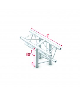 MILOS Pro-30 Triangle F Truss - T-Cross vertical 3-way - apex down - 50 cm F (Prolyte Ø 27,8 mm compatible)