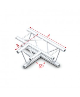 MILOS Pro-30 Triangle G Truss - T-Cross horizontal - 3-Wege - Scheitelpunkt unten - 71 cm ATU36 - 90° Ecke - G