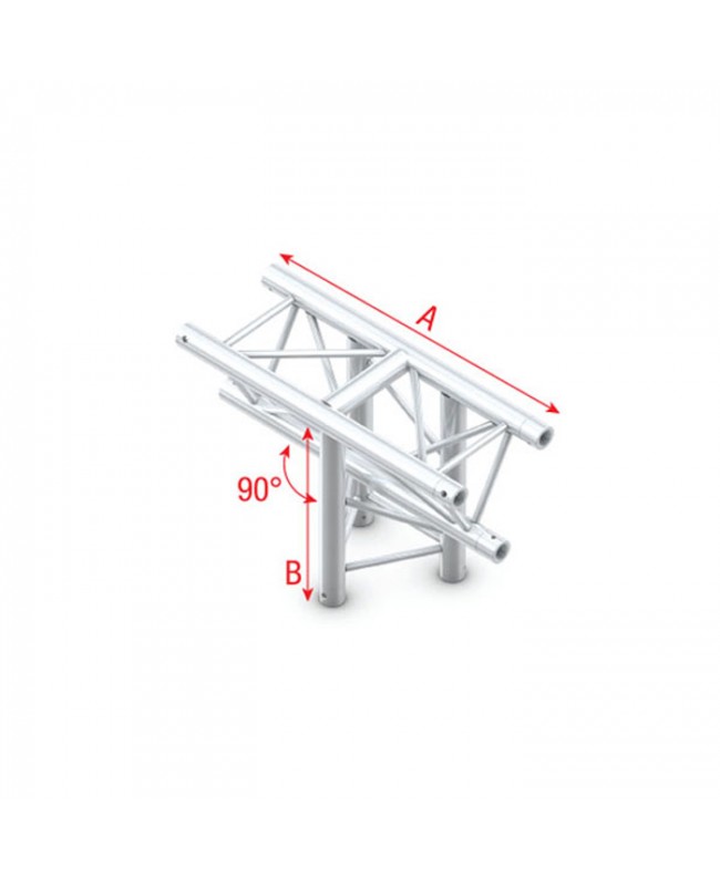 MILOS Pro-30 Triangle P Truss - T-Cross vertical - 3-way - apex down - 71 cm ATB35 - 90° corner - P