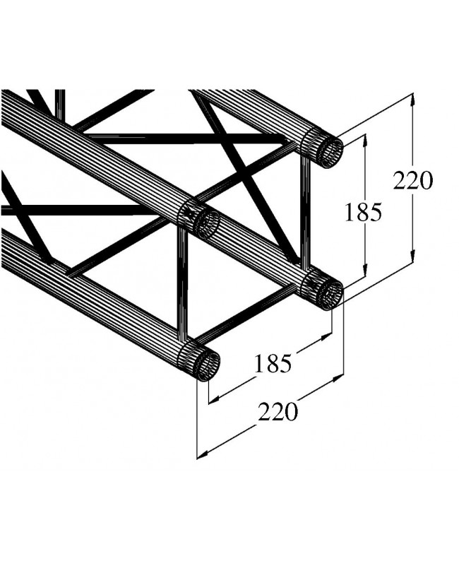 Alutruss DECOLOCK DQ4-4000 4-way Cross Beam