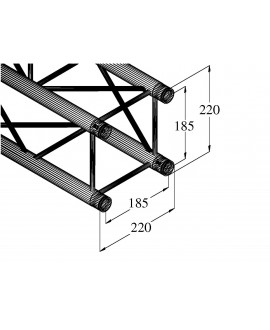 Alutruss DECOLOCK DQ4-S1500 4-Punkt-Traverse sw
