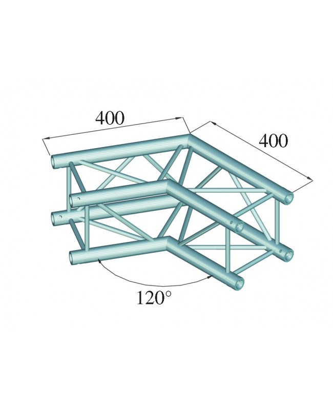 Alutruss DECOLOCK DQ4-SPAC22 2-Weg Ecke 120° sw