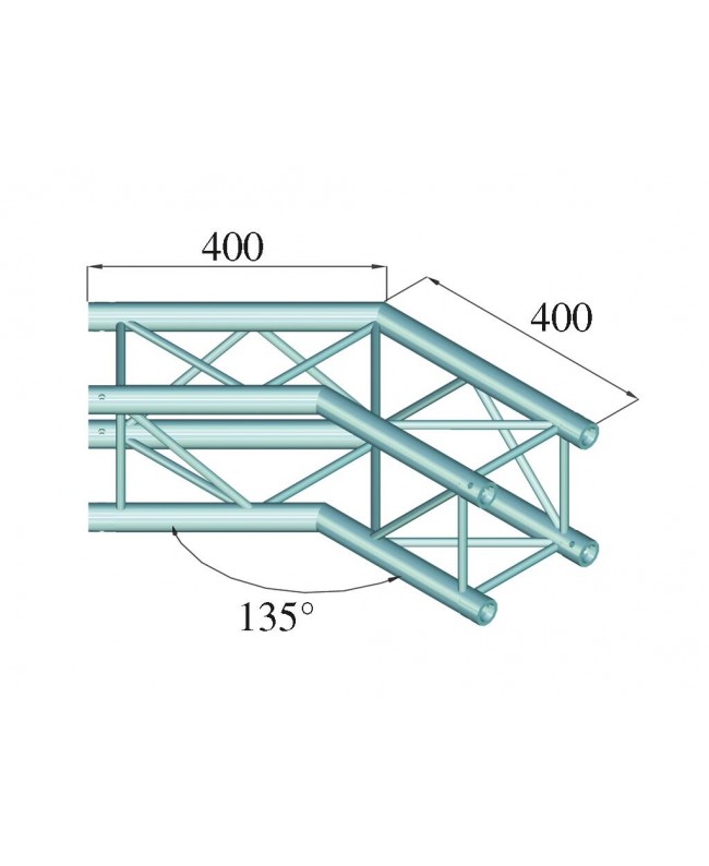 Alutruss DECOLOCK DQ4-SPAC23 2-way Corner 135° bk