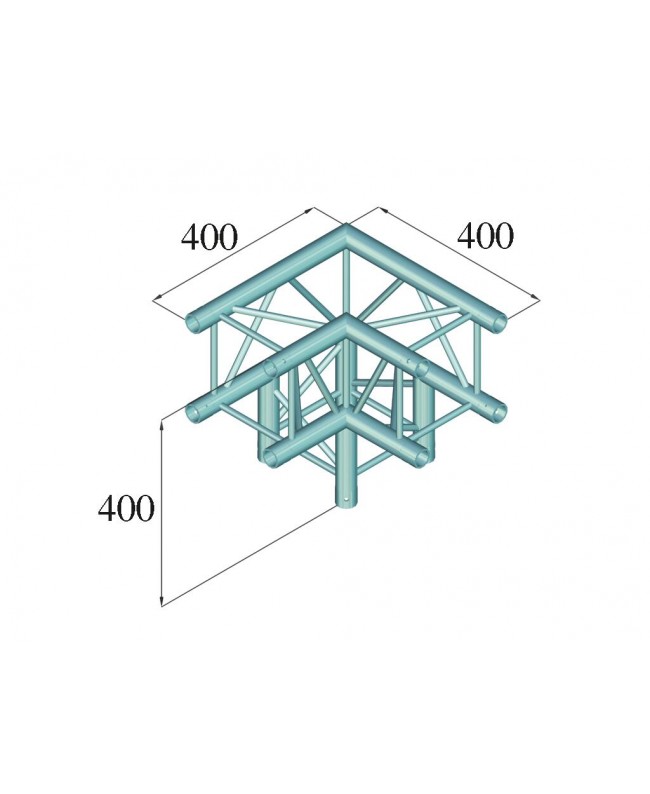 Alutruss DECOLOCK DQ4-SPAL30 3-way Corner 90° bk