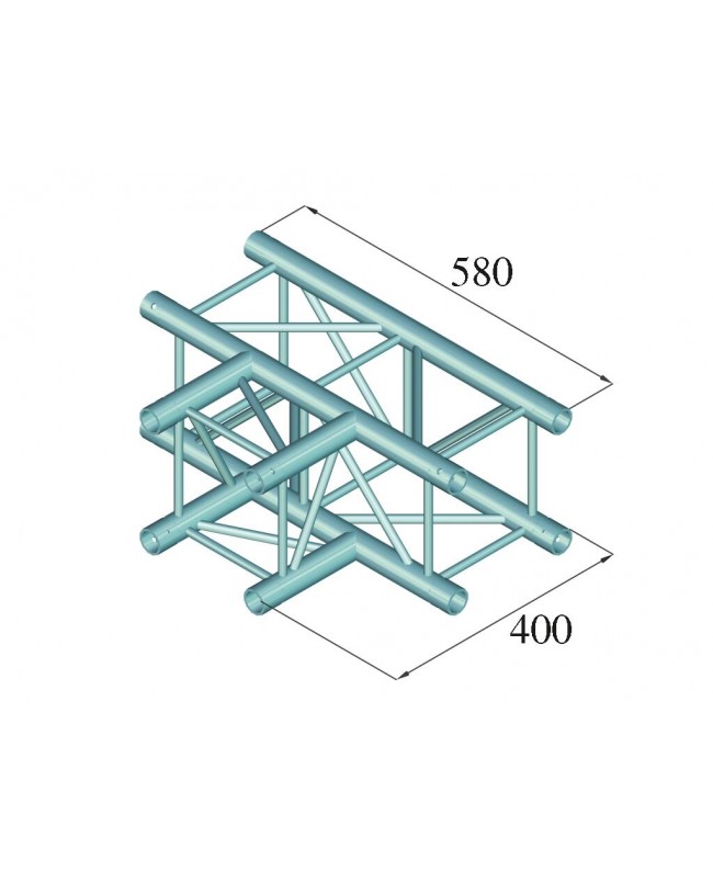 Alutruss DECOLOCK DQ4-SPAT35 3-Weg T-Stück 90° sw