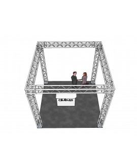 Alutruss Set di tralicci QUADLOCK 6082 quadrato 4x4x3,5m (LxPxH)