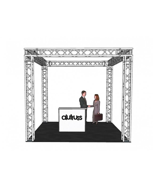 Alutruss Truss Set QUADLOCK 6082 square 4x4x3.5m (WxDxH)