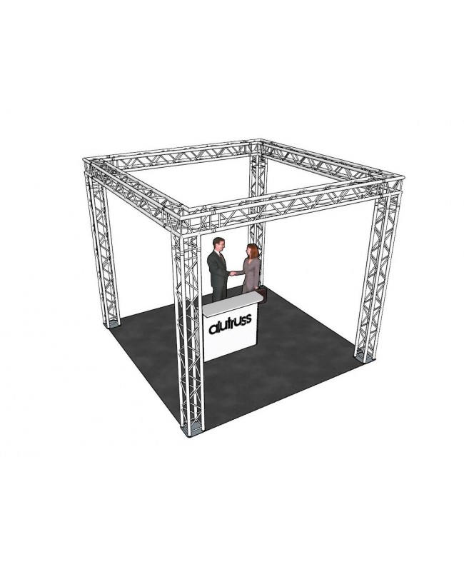 Alutruss Traversenset QUADLOCK 6082 Quadrat 4x4x3,5m (BxTxH)