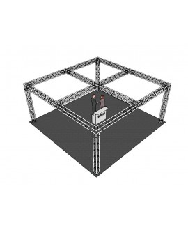Alutruss Truss Set QUADLOCK 6082 square 7.71x7.71x3.5m (WxDxH)