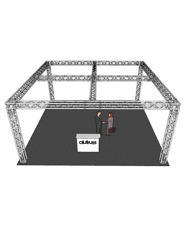 Alutruss Traversenset QUADLOCK 6082 Quadrat 7,71x7,71x3,5m (BxTxH)