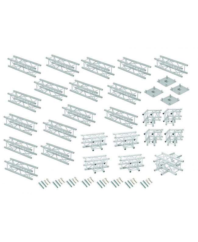 Alutruss Traversenset QUADLOCK 6082 Quadrat 7,71x7,71x3,5m (BxTxH)