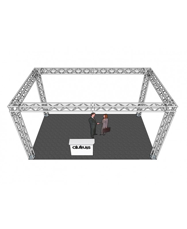 Alutruss Set di tralicci QUADLOCK 6082 rettangolo 7x4x3,5m (LxPxH)