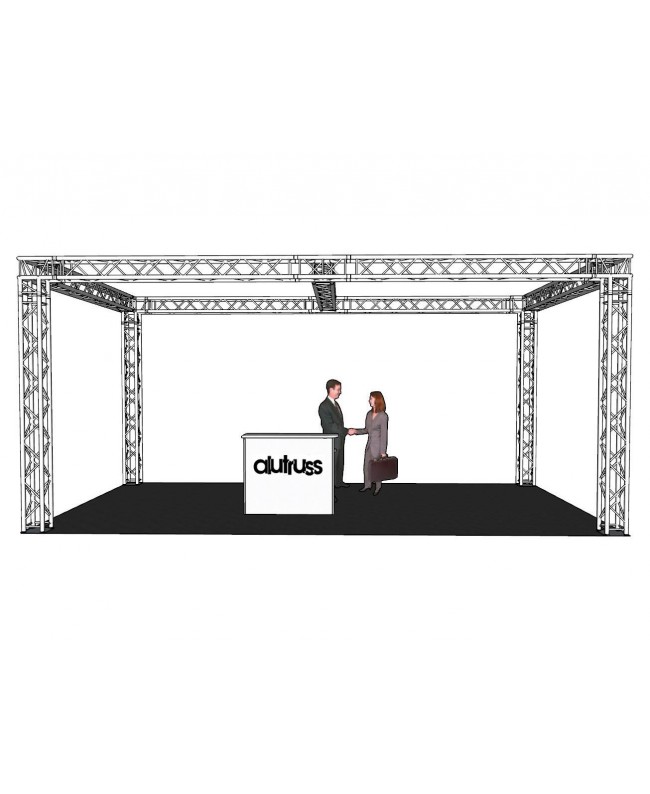 Alutruss Set di tralicci QUADLOCK 6082 rettangolo 7,71x4x3,5m (LxPxH)