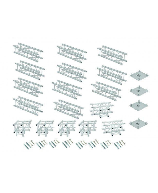 Alutruss Traversenset QUADLOCK 6082 Rechteck 7,71x4x3,5m (BxTxH)