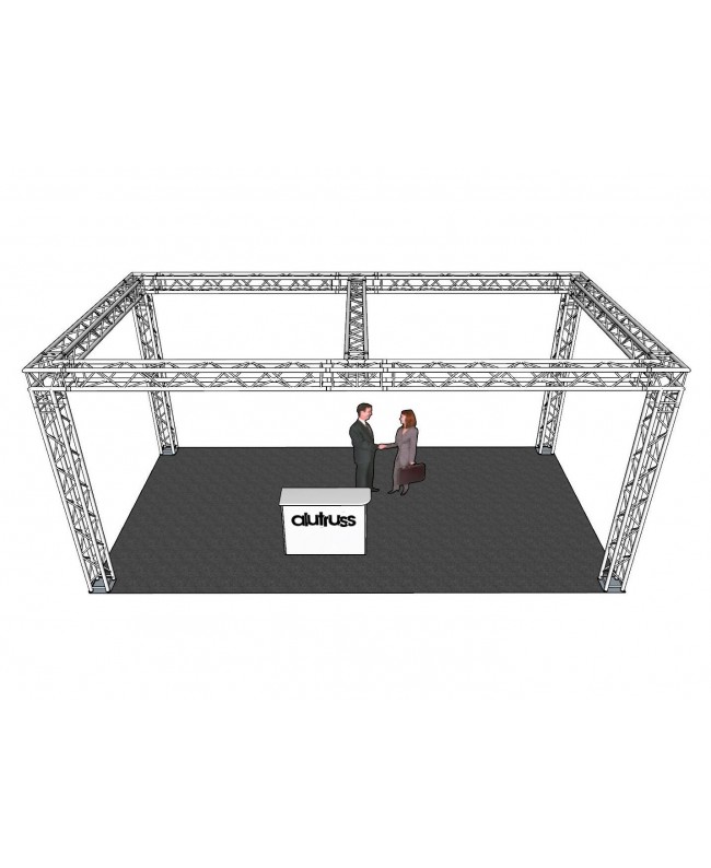 Alutruss Set di tralicci QUADLOCK 6082 rettangolo 7,71x4x3,5m (LxPxH)