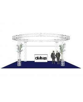 Alutruss Set di tralicci QUADLOCK 6082 cerchio 6,6x3,5m