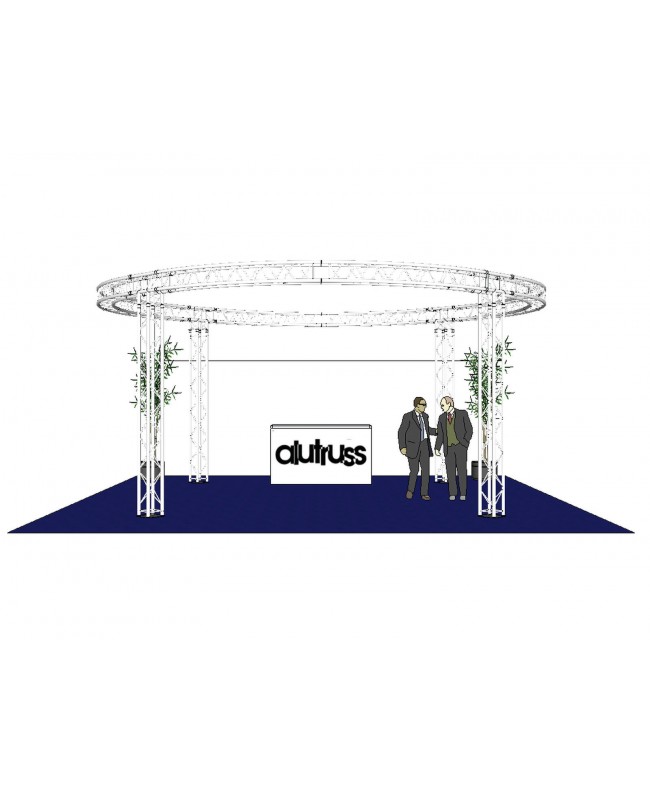 Alutruss Traversenset QUADLOCK 6082 Kreis 6,6x3,5m