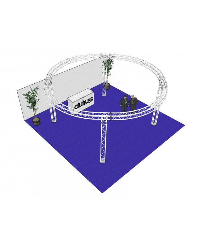 Alutruss Traversenset QUADLOCK 6082 Kreis 6,6x3,5m