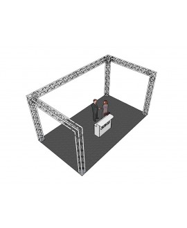 Alutruss Set di tralicci QUADLOCK 6082 U-Figure 7x4x3,5m (LxPxH)
