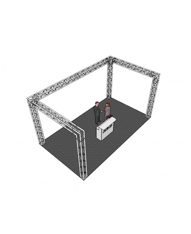 Alutruss Traversenset QUADLOCK 6082 U-Form 7x4x3,5m (BxTxH)