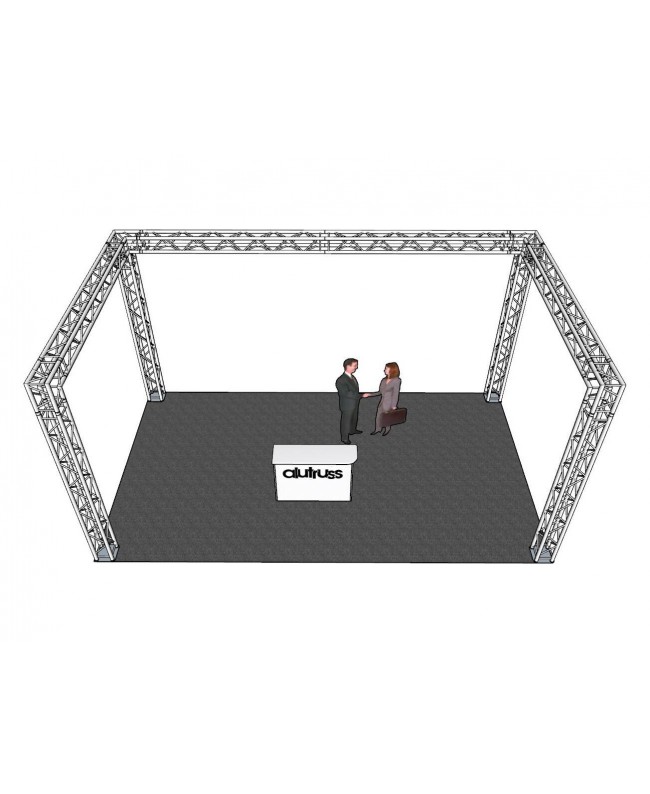 Alutruss Truss set QUADLOCK 6082 U-Figure 7x4x3.5m (WxDxH)