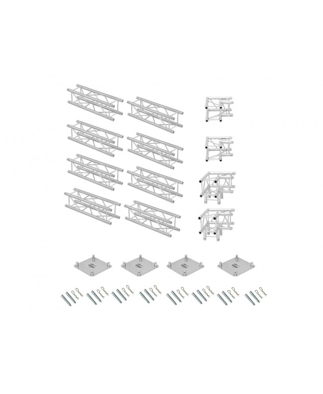 Alutruss Traversenset QUADLOCK 6082 U-Form 7x4x3,5m (BxTxH)