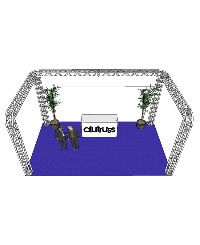 Alutruss Truss set QUADLOCK 6082R U-Figure 7x4x3.5m (WxDxH)