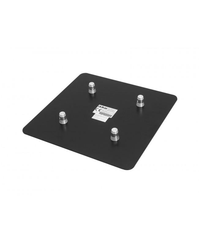 Alutruss QUADLOCK End Plate M10-Male 50cm x 50cm bk