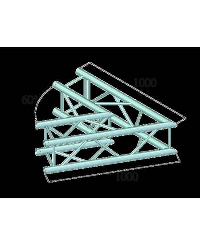 Alutruss QUADLOCK S6082C-20 2-Wege-Ecke 60°