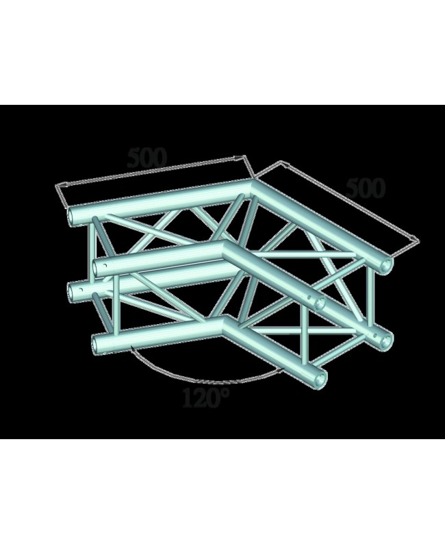 Alutruss QUADLOCK S6082C-22 2-way Corner 120°