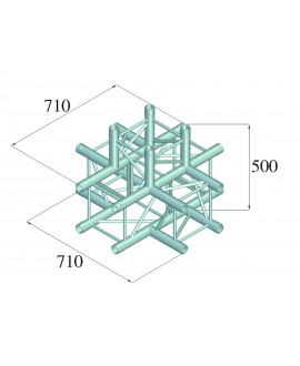 Alutruss QUADLOCK S6082C-51 5-Wege-Kreuzstück