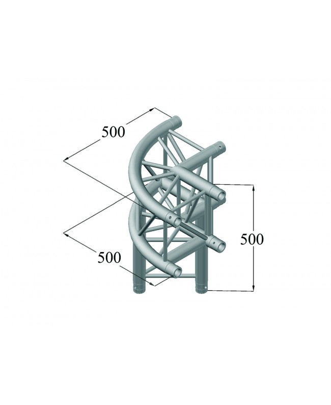 Alutruss QUADLOCK 6082C-30R 3-Wege-Ecke 90°