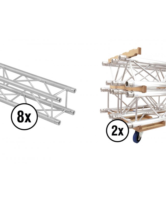 Alutruss Set QUADLOCK QL-ET34-2000 + Truss Transport Board