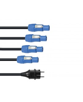 Eurolite P-Con Netzkabel 1-4, 3x2,5mm²