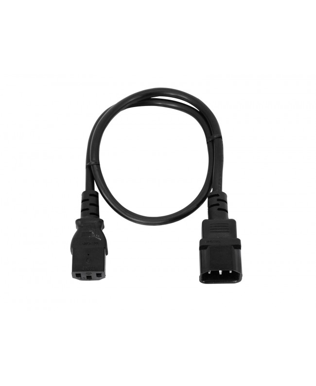 Omnitronic IEC Extension 3x1.0 0.6m bk Extension Cables