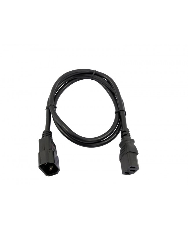 Omnitronic IEC Extension 3x1.0 1m bk Extension Cables