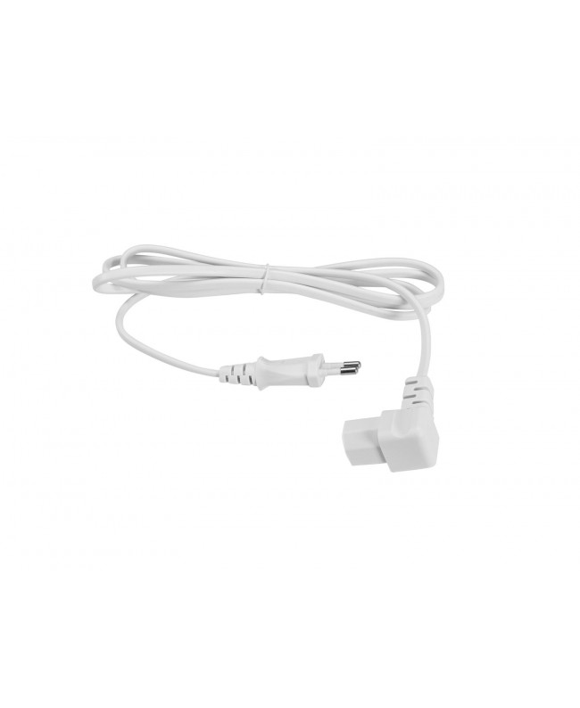 Omnitronic Cavo di alimentazione IEC 2x0,75 1,5 m C17 angolato bianco