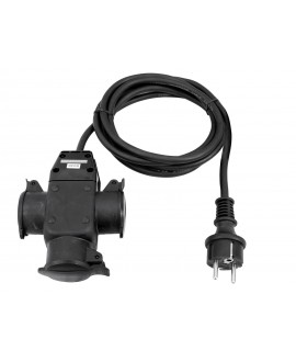 Eurolite Extension 3x1.5 3m 3-fold SCHUKO Extension Cables